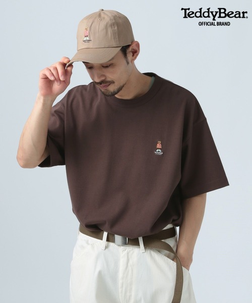 テディベアデザイン Tシャツ Lサイズ ブラウン Tシャツ 半袖 】011 熊 ヒグマ ベアー BEAR ブラウンベアー 羆 メンズ