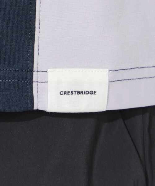 CB CRESTBRIDGE(シービークレストブリッジ)の「ブロッキングニットコンビT(Tシャツ/カットソー・レディース・ネイビー/ブラック・1/2/3)」の4枚目の写真