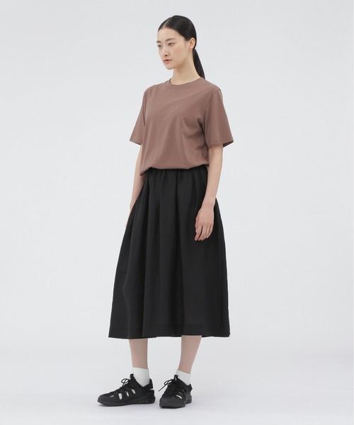 【新品未使用】マーガレットハウエル ひざ丈スカート コットンリネン MARGARET HOWELL - MARGARET HOWELL マーガレットハウエル 総柄