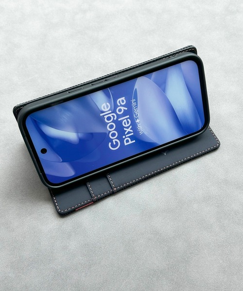 Google Pixel 9a エドウィン [手帳ケース/タグデニム] グーグル