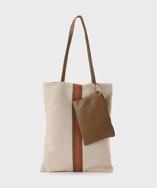 UNTITLED（アンタイトル）の「【選べる3柄】フラットトートバッグ（トートバッグ・レディース・ブラック系/ホワイト系7/ダークブラウン系・99）」の2枚目の写真