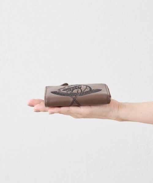 sampo×ear 本革ホース刺しゅう折り財布（財布）｜ear PAPILLONNER