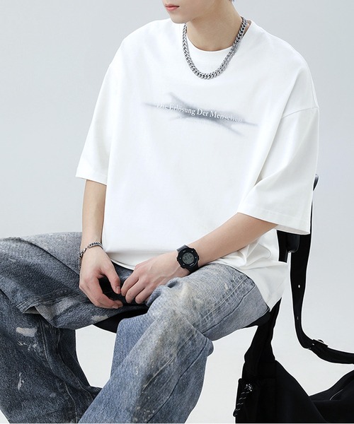 JOHNNY WOLF(ジョニーウルフ)の「CRUX オーバーサイズ グラフィティロゴ Tシャツ(Tシャツ/カットソー・メンズ・ブラック/パープル/ホワイト・S/M/L/XL)」の22枚目の写真