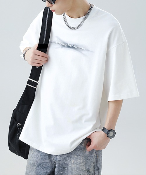 JOHNNY WOLF(ジョニーウルフ)の「CRUX オーバーサイズ グラフィティロゴ Tシャツ(Tシャツ/カットソー・メンズ・ブラック/パープル/ホワイト・S/M/L/XL)」の21枚目の写真
