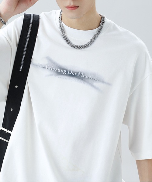 JOHNNY WOLF(ジョニーウルフ)の「CRUX オーバーサイズ グラフィティロゴ Tシャツ(Tシャツ/カットソー・メンズ・ブラック/パープル/ホワイト・S/M/L/XL)」の18枚目の写真