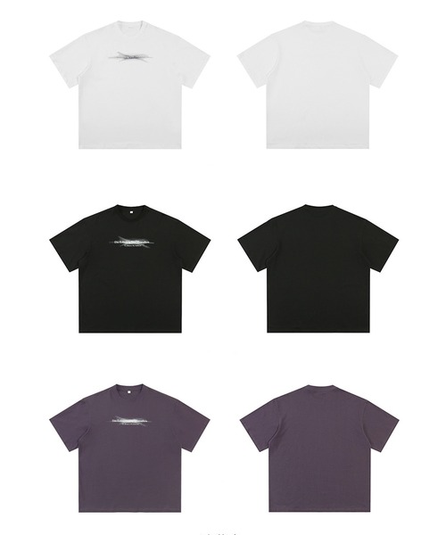 JOHNNY WOLF(ジョニーウルフ)の「CRUX オーバーサイズ グラフィティロゴ Tシャツ(Tシャツ/カットソー・メンズ・ブラック/パープル/ホワイト・S/M/L/XL)」の4枚目の写真