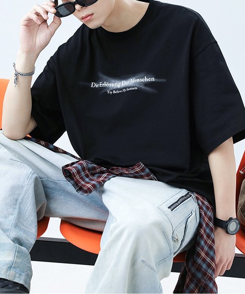 JOHNNY WOLF(ジョニーウルフ)の「CRUX オーバーサイズ グラフィティロゴ Tシャツ(Tシャツ/カットソー・メンズ・ブラック/パープル/ホワイト・S/M/L/XL)」の14枚目の写真