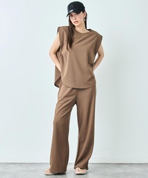 ANAP（アナップ）の「カット ジョーゼット ノースリーブ & パンツ セットアップ（セットアップ）」