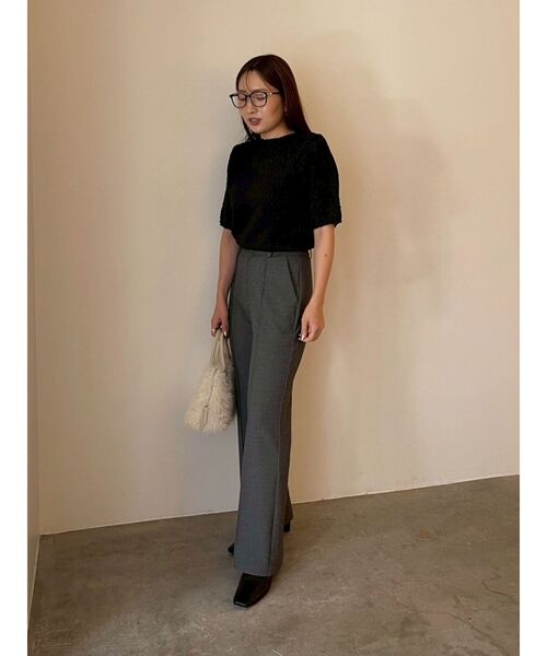 LAGUNAMOON（ラグナムーン）の「ストレッチジャージーセミフレアパンツ（その他パンツ・レディース・ダークブラウン/チャコールグレー・SMALL/MEDIUM）」の11枚目の写真