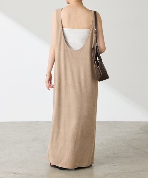 COLLAGE GALLARDAGALANTE（コラージュガリャルダガランテ）の「【OT】スエードライクジャンスカ（ワンピース・レディース・グレイッシュベージュ/ブルー・FREE）」の10枚目の写真