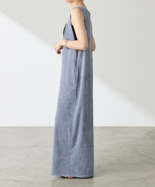 COLLAGE GALLARDAGALANTE（コラージュガリャルダガランテ）の「【OT】スエードライクジャンスカ（ワンピース・レディース・グレイッシュベージュ/ブルー・FREE）」の19枚目の写真