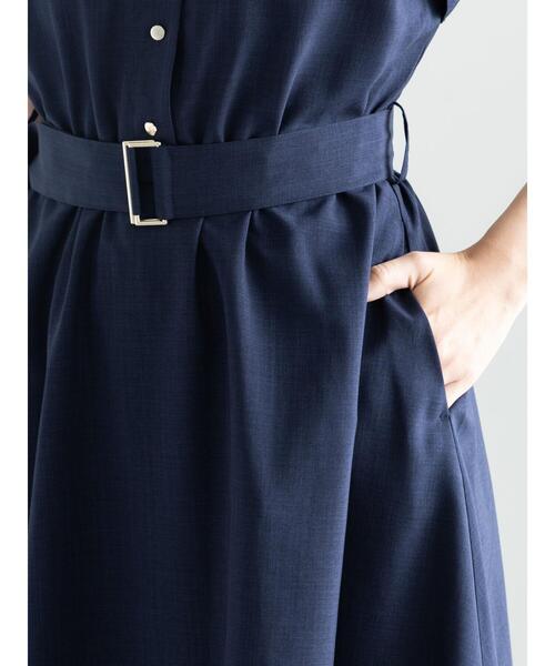 Te chichi（テチチ）の「リネンライクウエストマークワンピース（ワンピース・レディース・グレー/グリーン/ネイビー・F）」の11枚目の写真