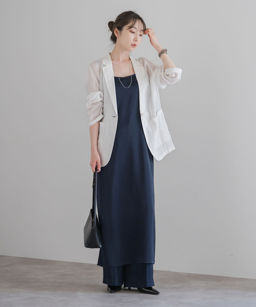 NOBLE ノーブル　完売 ルナサテンコンフォートキャミワンピース ノーブル NOBLE ルナサテンコンフォートキャミワンピース