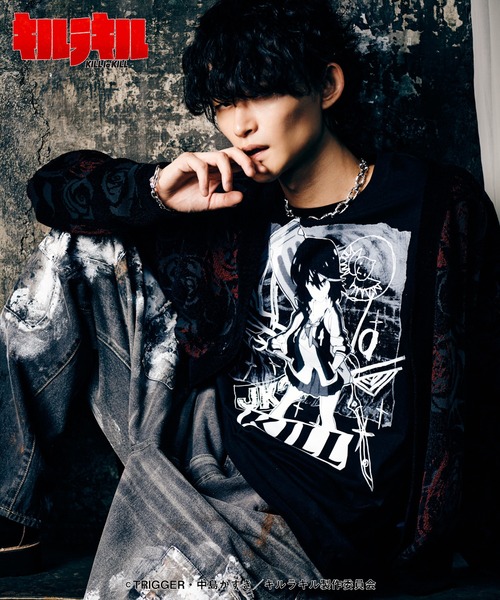 glamb(グラム)の「Ryuko T-shirts / リュウコTシャツ(Tシャツ/カットソー・メンズ・ブラック・XL/L/M/S)」の5枚目の写真