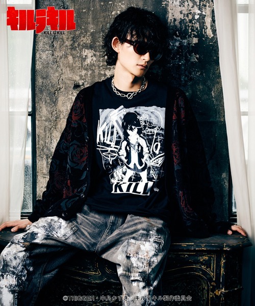 glamb(グラム)の「Ryuko T-shirts / リュウコTシャツ(Tシャツ/カットソー・メンズ・ブラック・XL/L/M/S)」の8枚目の写真