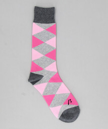 β MEN | ダイヤ柄 クルーソックス(ソックス/靴下)