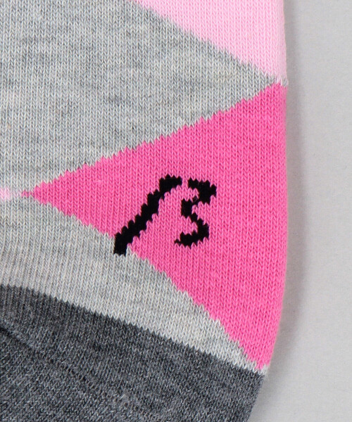 β MEN（ベータメン）の「ダイヤ柄 クルーソックス（ソックス/靴下・メンズ・ネイビー/ライトグレー/チャコールグレー/ブラック・27.0cm）」の8枚目の写真