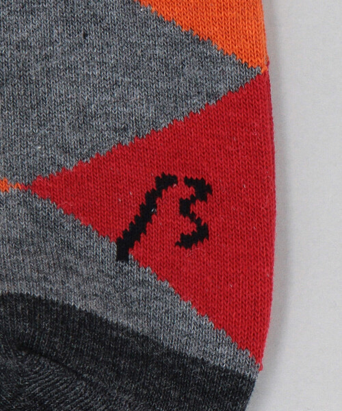 β MEN（ベータメン）の「ダイヤ柄 クルーソックス（ソックス/靴下・メンズ・ネイビー/ライトグレー/チャコールグレー/ブラック・27.0cm）」の10枚目の写真