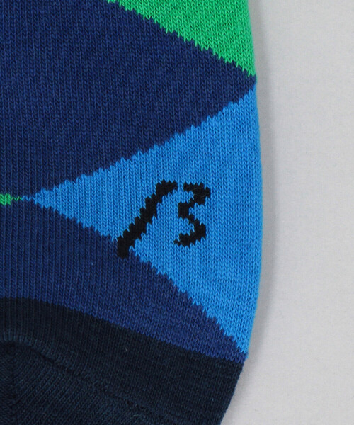 β MEN（ベータメン）の「ダイヤ柄 クルーソックス（ソックス/靴下・メンズ・ネイビー/ライトグレー/チャコールグレー/ブラック・27.0cm）」の11枚目の写真