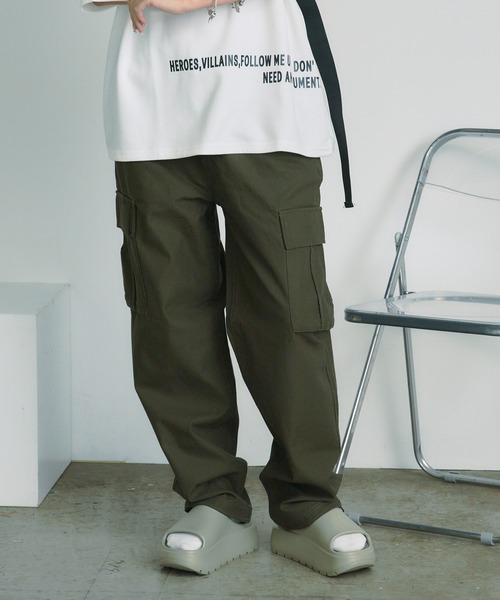 BLANK　（ブランク）の「TWILL CARGO PANTS カーゴパンツ（カーゴパンツ・レディース・ブラック/カーキ・L/M）」の21枚目の写真