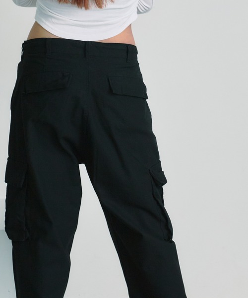 BLANK　（ブランク）の「TWILL CARGO PANTS カーゴパンツ（カーゴパンツ・レディース・ブラック/カーキ・L/M）」の11枚目の写真