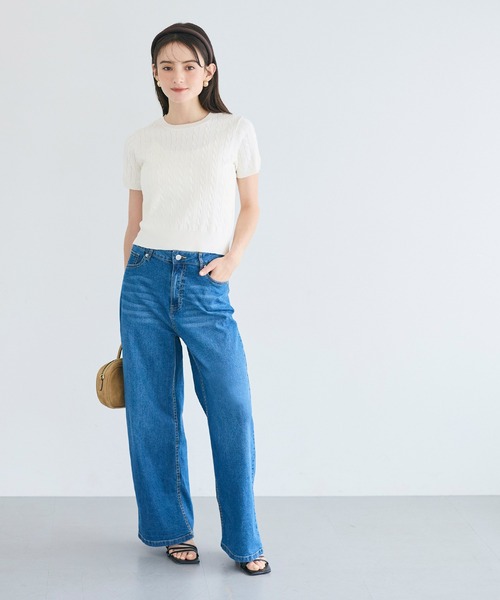coca(coca)(コカ)の「【西山茉希様着用】ケーブルニットトップス(ニット/セーター・レディース・グレー/アイボリー/ブラック/ダークブラウン/カーキ・L/S/M)」の22枚目の写真