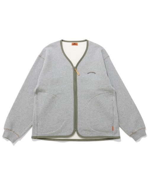 KRIFF MAYER（クリフメイヤー）の「裏起毛ZIPカーデ（スウェット・メンズ・ナチュラル/チャコール/カラフル/ブラウン/グレー・X-LARGE/LARGE/MEDIUM）」の6枚目の写真
