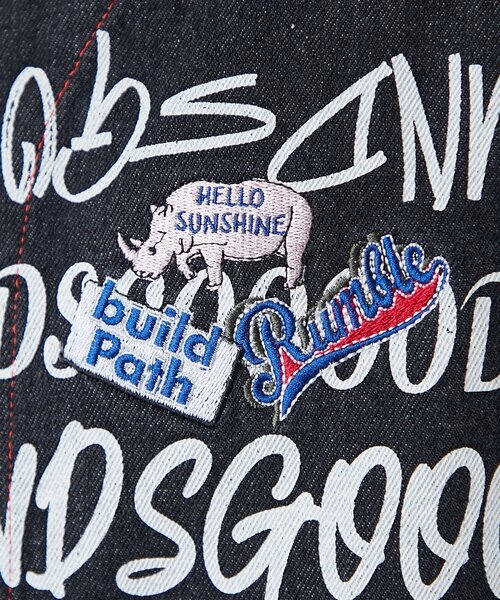 SOUNDSGOOOOD（サウンズグッド）の「■【SG】デニム総柄ロゴベスト（ベスト・レディース・ブラック・ONE SIZE）」の16枚目の写真