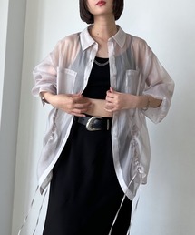 PAGEBOY | ドロストシャーリングシアーシャツ(シャツ/ブラウス)
