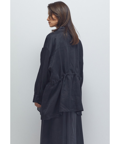 1er Arrondissement（プルミエアロンディスモン）の「ラミーツイルシャツブルゾン（その他アウター・レディース・ブラウン系その他5/ブラック系その他3・36/38）」の20枚目の写真