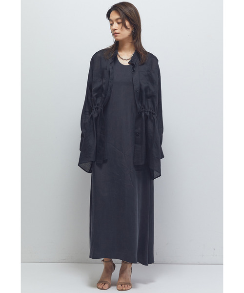 1er Arrondissement（プルミエアロンディスモン）の「ラミーツイルシャツブルゾン（その他アウター・レディース・ブラウン系その他5/ブラック系その他3・36/38）」の22枚目の写真