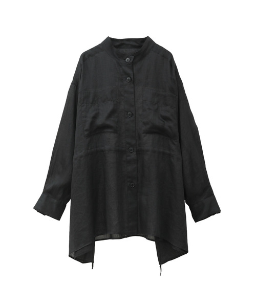 1er Arrondissement（プルミエアロンディスモン）の「ラミーツイルシャツブルゾン（その他アウター・レディース・ブラウン系その他5/ブラック系その他3・36/38）」の13枚目の写真