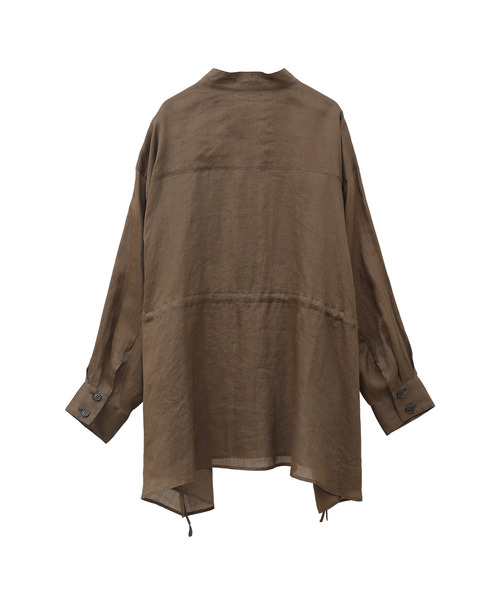 1er Arrondissement（プルミエアロンディスモン）の「ラミーツイルシャツブルゾン（その他アウター・レディース・ブラウン系その他5/ブラック系その他3・36/38）」の11枚目の写真