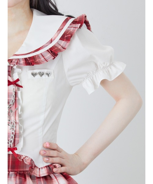 Ank Rouge（アンクルージュ）の「ネクタイブラウス（シャツ/ブラウス・レディース・ブラック/ホワイト/ピンク・M）」の17枚目の写真