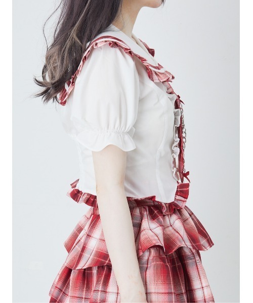 Ank Rouge（アンクルージュ）の「ネクタイブラウス（シャツ/ブラウス・レディース・ブラック/ホワイト/ピンク・M）」の18枚目の写真