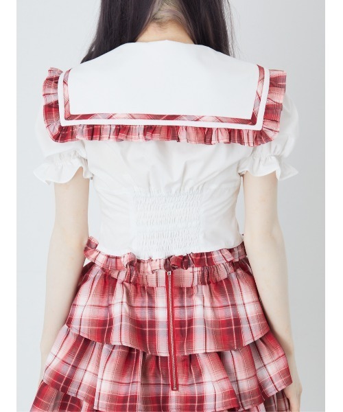 Ank Rouge（アンクルージュ）の「ネクタイブラウス（シャツ/ブラウス・レディース・ブラック/ホワイト/ピンク・M）」の19枚目の写真