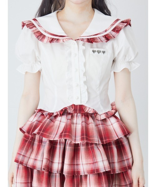 Ank Rouge（アンクルージュ）の「ネクタイブラウス（シャツ/ブラウス・レディース・ブラック/ホワイト/ピンク・M）」の20枚目の写真