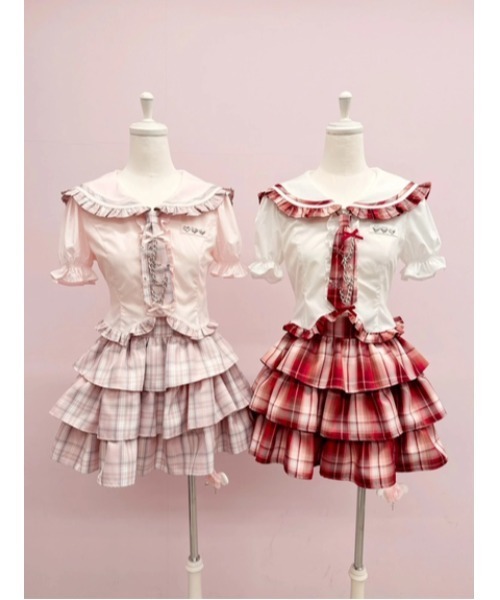 Ank Rouge（アンクルージュ）の「ネクタイブラウス（シャツ/ブラウス・レディース・ブラック/ホワイト/ピンク・M）」の14枚目の写真