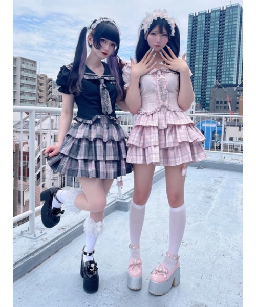 Ank Rouge（アンクルージュ）の「ネクタイブラウス（シャツ/ブラウス・レディース・ブラック/ホワイト/ピンク・M）」の6枚目の写真