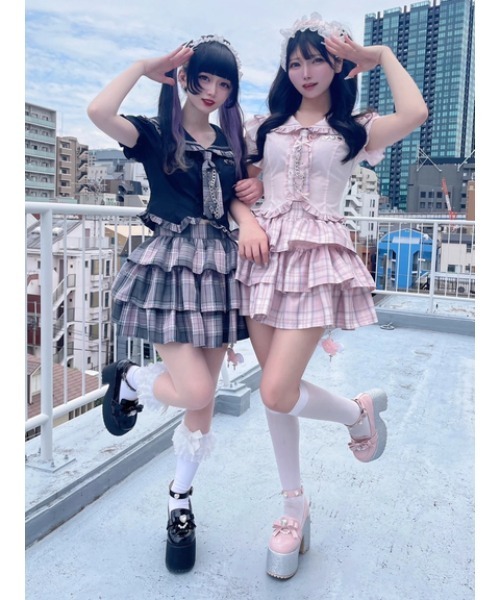 Ank Rouge（アンクルージュ）の「ネクタイブラウス（シャツ/ブラウス・レディース・ブラック/ホワイト/ピンク・M）」の7枚目の写真