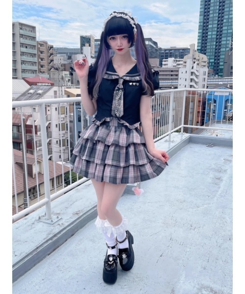 Ank Rouge（アンクルージュ）の「ネクタイブラウス（シャツ/ブラウス・レディース・ブラック/ホワイト/ピンク・M）」の8枚目の写真