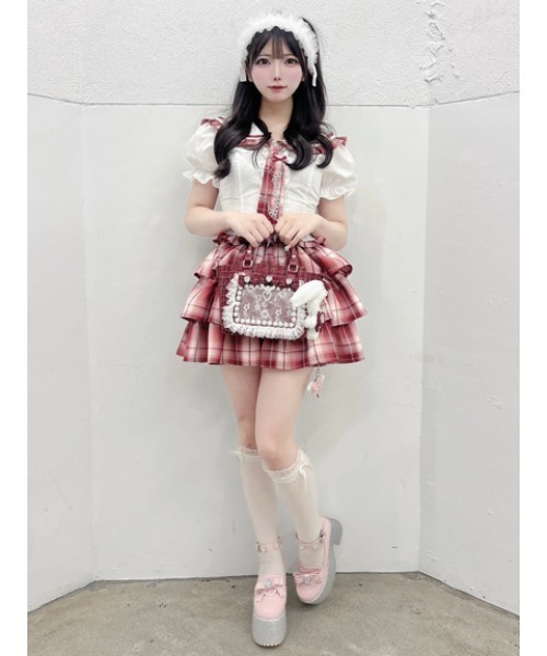 Ank Rouge（アンクルージュ）の「ネクタイブラウス（シャツ/ブラウス・レディース・ブラック/ホワイト/ピンク・M）」の10枚目の写真