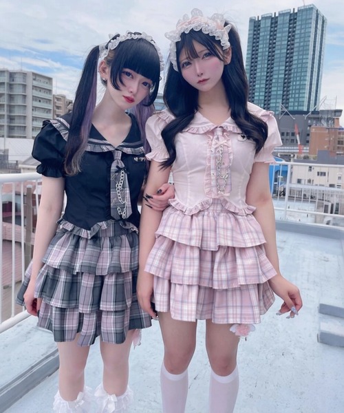 Ank Rouge（アンクルージュ）の「ネクタイブラウス（シャツ/ブラウス・レディース・ブラック/ホワイト/ピンク・M）」の13枚目の写真
