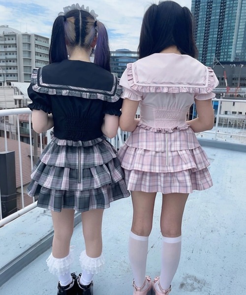 Ank Rouge（アンクルージュ）の「ネクタイブラウス（シャツ/ブラウス・レディース・ブラック/ホワイト/ピンク・M）」の14枚目の写真