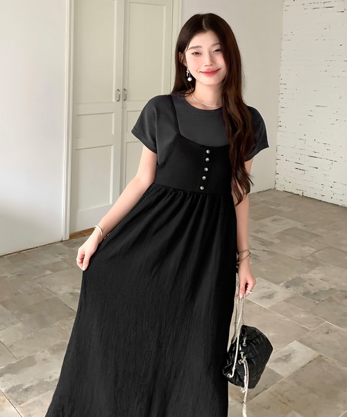 by LEGNA(バイレグナ)の「バックオープンキャミワンピース(ワンピース・レディース・ブラウン/ブラック/アイボリー・MEDIUM/LARGE)」の17枚目の写真