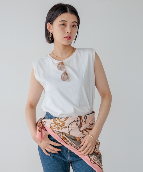 BAYFLOW（ベイフロー）の「90×90 大判スカーフ（バンダナ/スカーフ・レディース・ブラック/ピンク・FREE）」の11枚目の写真