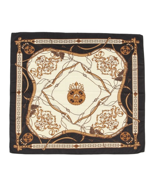 BAYFLOW（ベイフロー）の「90×90 大判スカーフ（バンダナ/スカーフ・レディース・ブラック/ピンク・FREE）」の14枚目の写真