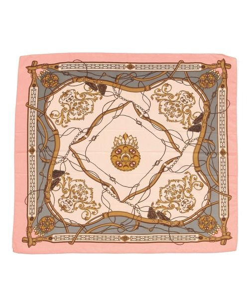 BAYFLOW（ベイフロー）の「90×90 大判スカーフ（バンダナ/スカーフ・レディース・ブラック/ピンク・FREE）」の15枚目の写真