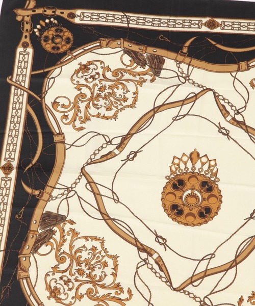 BAYFLOW（ベイフロー）の「90×90 大判スカーフ（バンダナ/スカーフ・レディース・ブラック/ピンク・FREE）」の16枚目の写真