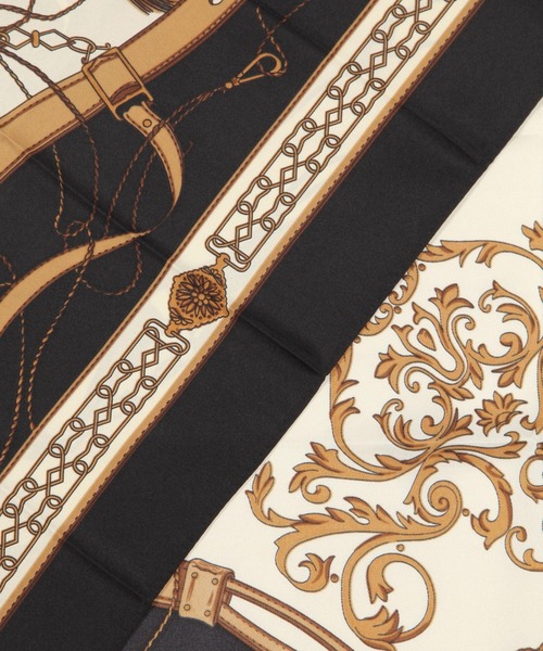 BAYFLOW（ベイフロー）の「90×90 大判スカーフ（バンダナ/スカーフ・レディース・ブラック/ピンク・FREE）」の18枚目の写真